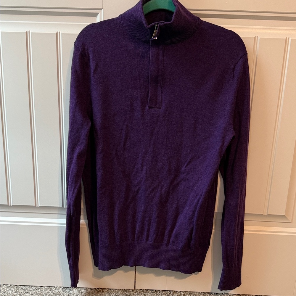 Banana Republic Men's Turtleneck Sweater in Deep Purple